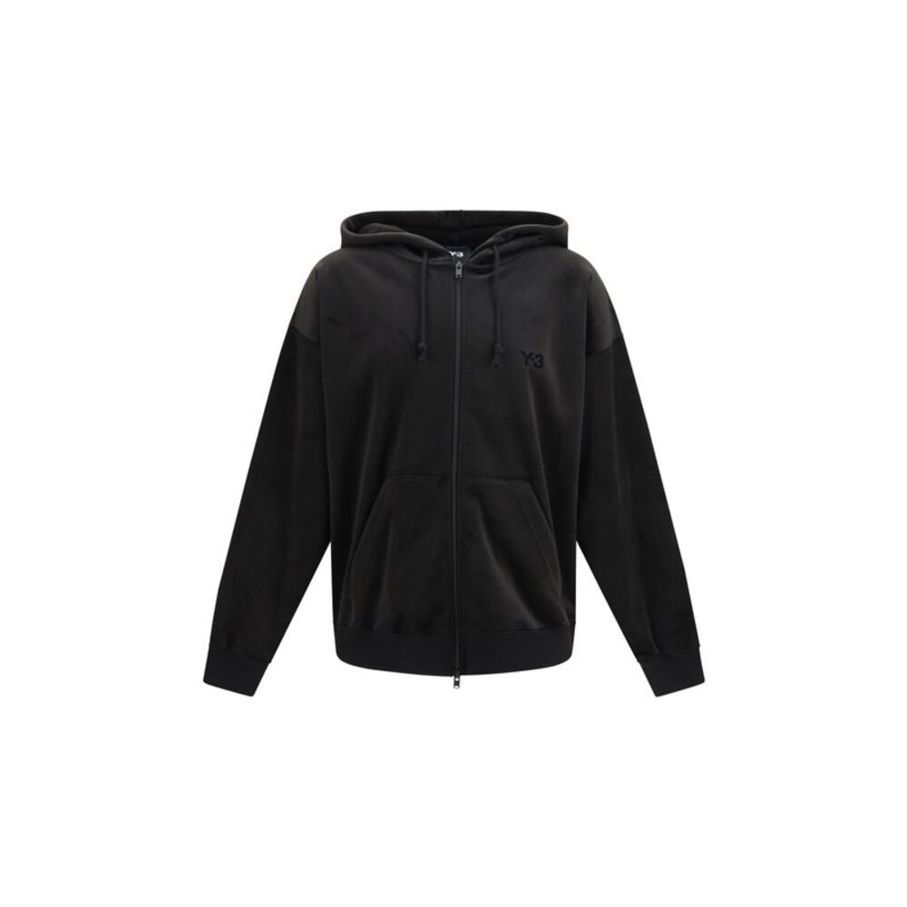 Y-3 Men Corduroy Zip-Up Hoodie